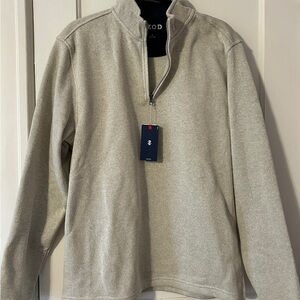 IZOD Men's Light Gray Zip-Up Sweater